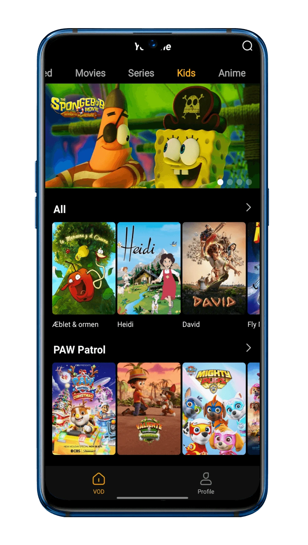 Tela do Youcine APK versao 1.14.1 aberta no Android para baixar gratis