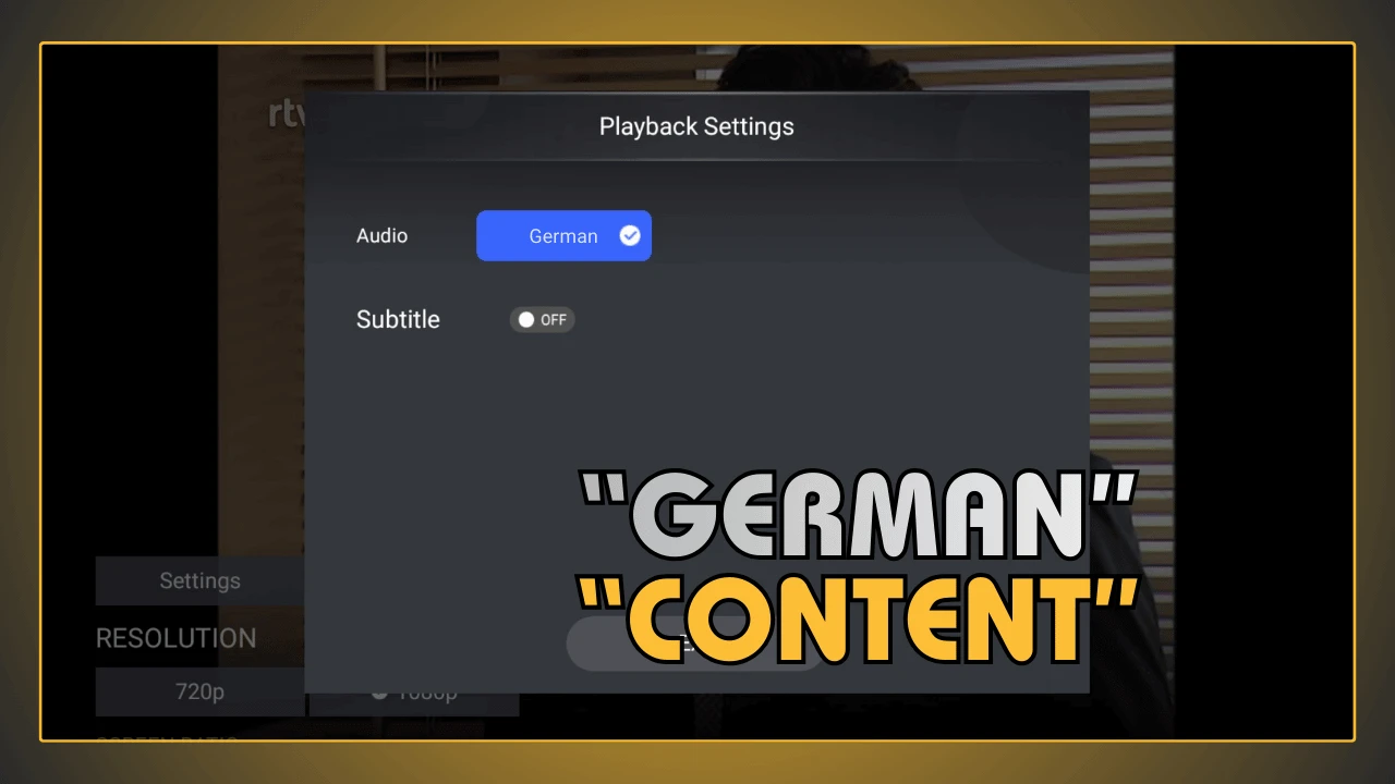 Conteúdo alemão no YouCine APK