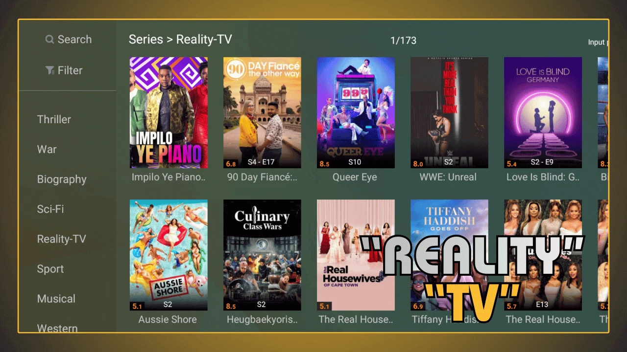 Reality shows no YouCine APK