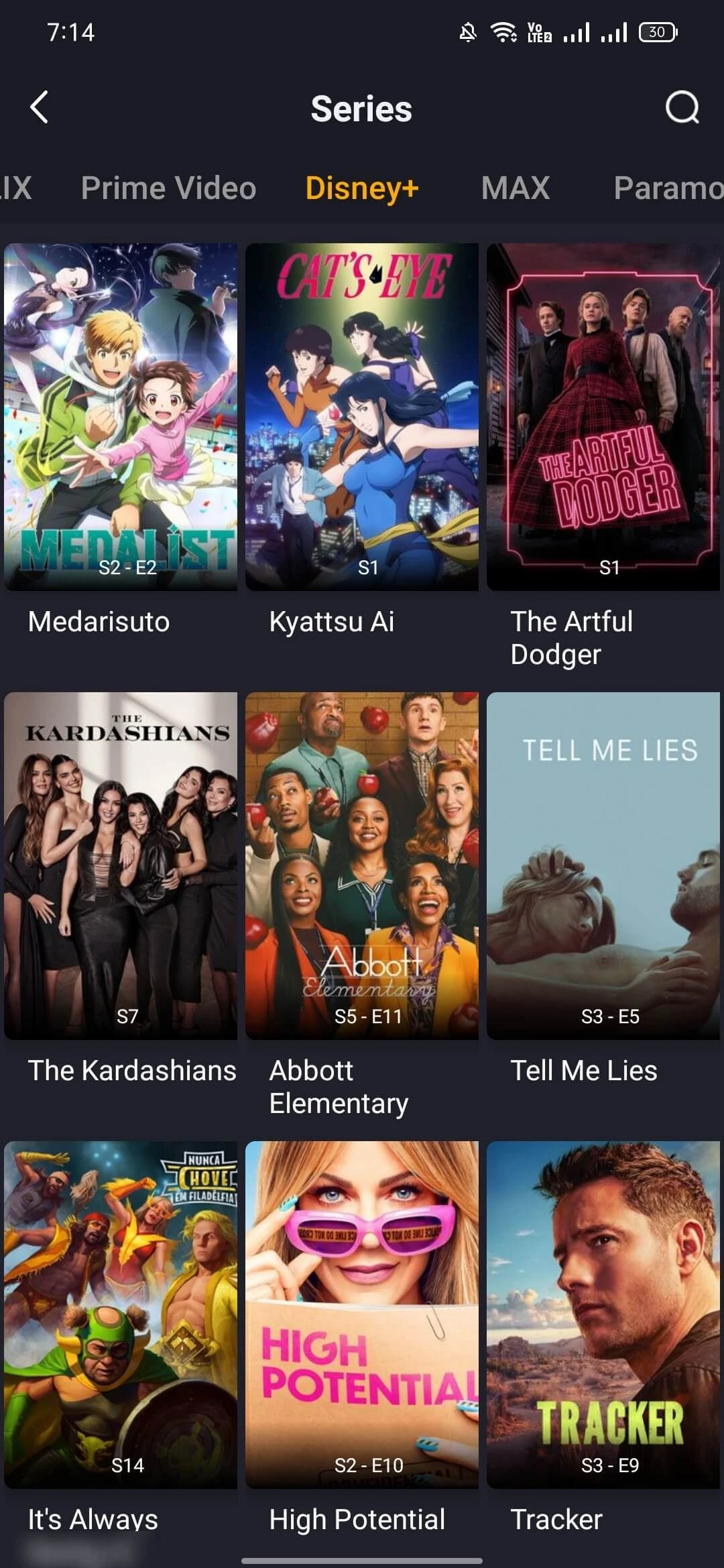 YouCine séries Disney+